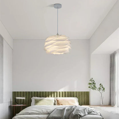 Elegant Glass Pendant Light With Soft Floral Glow