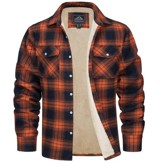Cozy Checked Parka with Soft Fleece Lining - Lusomart