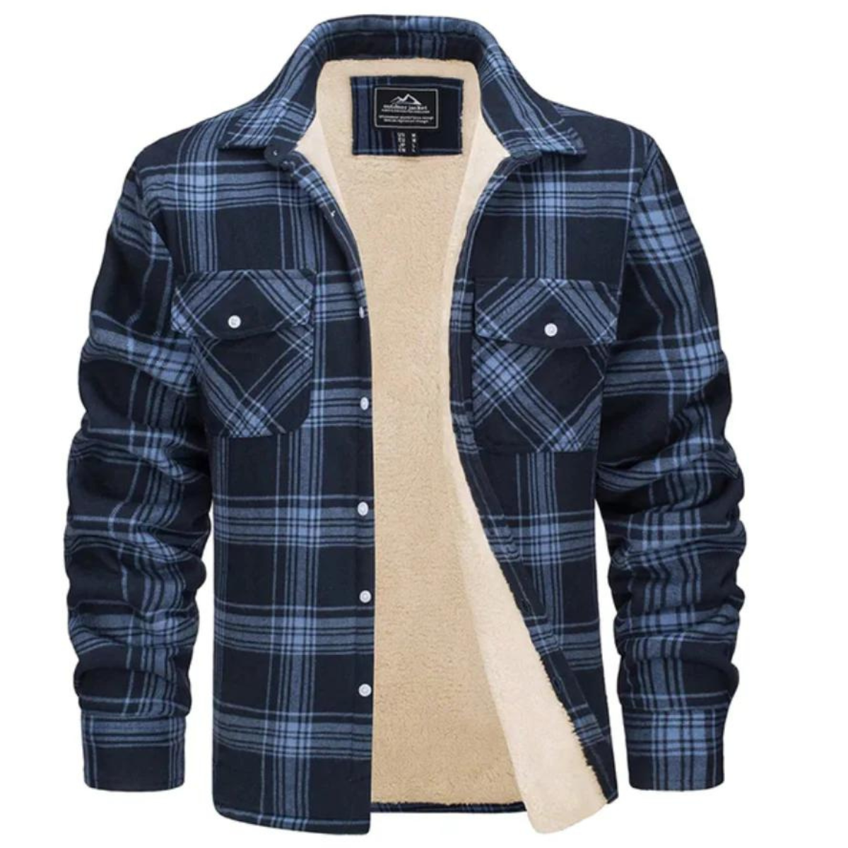 WolffCheck | Stylish Warm Checkered Winter Coat with Plush Lining 5