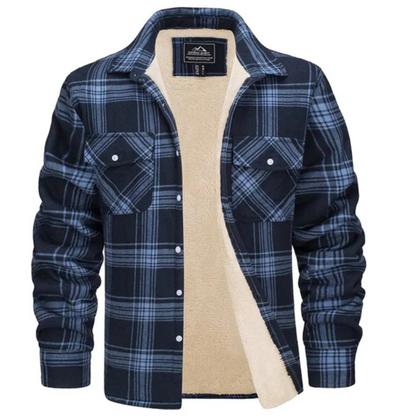 WolffCheck | Stylish Warm Checkered Winter Coat with Plush Lining 5