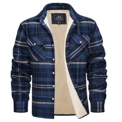WolffCheck | Stylish Warm Checkered Winter Coat with Plush Lining 6