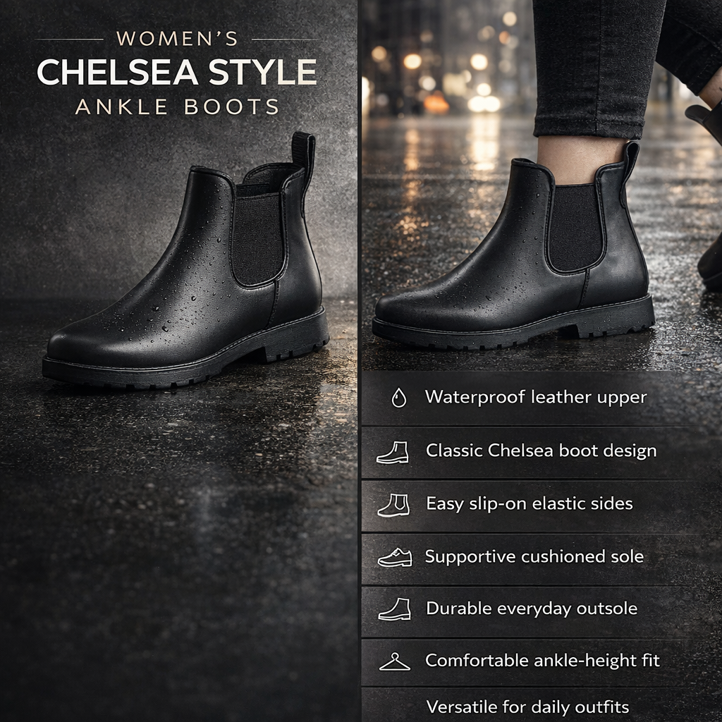 Elegant Low Heel Ankle Boots for Women