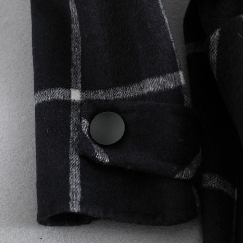 Ladies Classic Tartan Warm Winter Coat