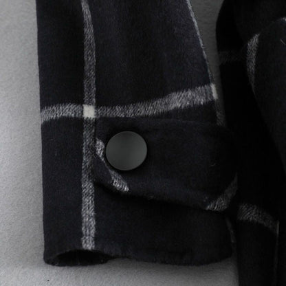 Ladies Classic Tartan Warm Winter Coat