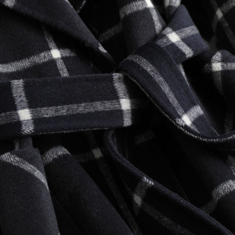 Ladies Classic Tartan Warm Winter Coat