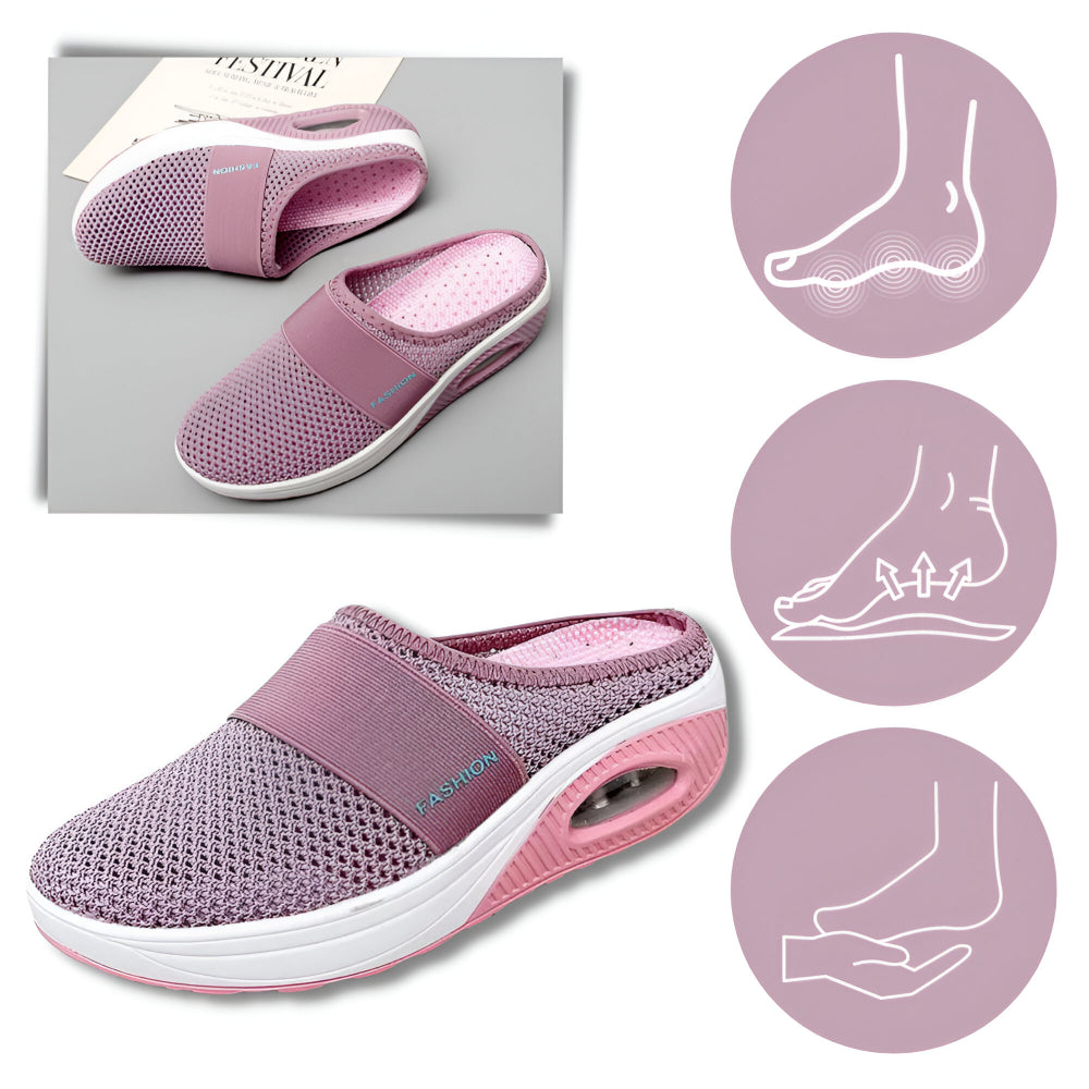 Comfortable Women's Slip On Sneakers Breathable Mesh