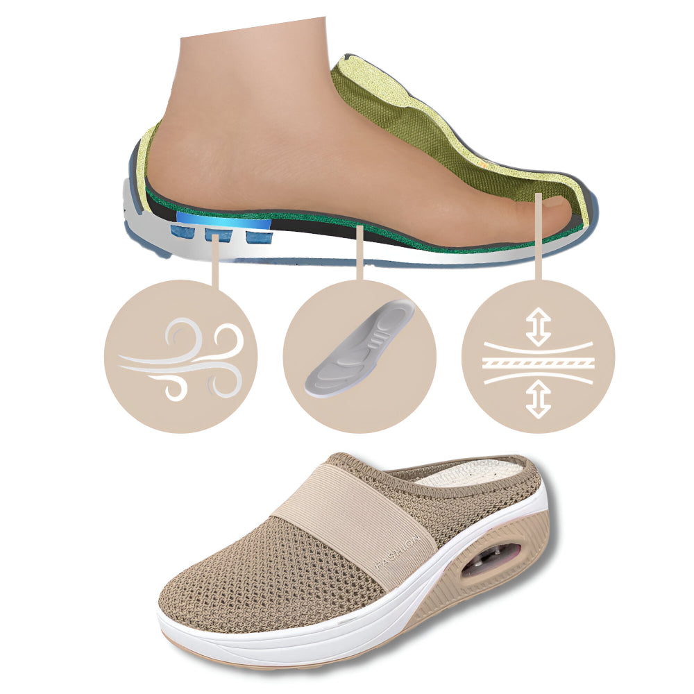 Comfortable Women's Slip On Sneakers Breathable Mesh