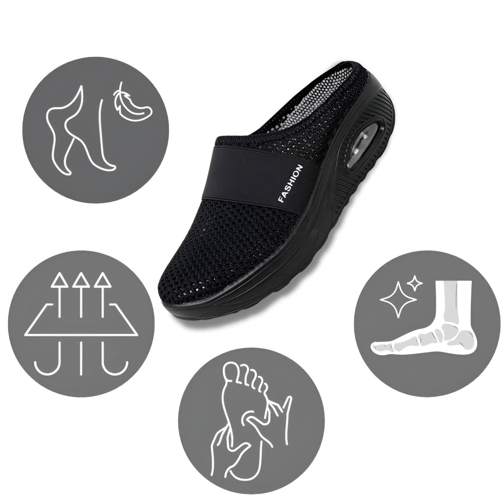 Comfortable Women's Slip On Sneakers Breathable Mesh