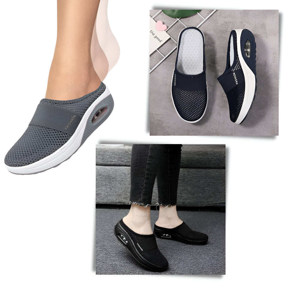 Comfortable Women's Slip On Sneakers Breathable Mesh