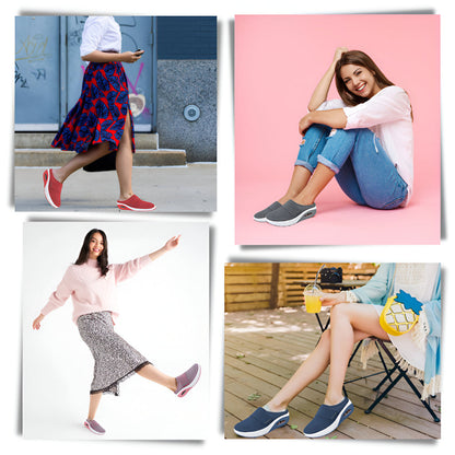 Comfortable Women's Slip On Sneakers Breathable Mesh