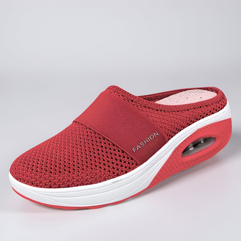 Comfortable Women's Slip On Sneakers Breathable Mesh - Lusomart