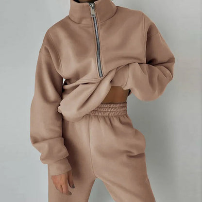 Comfy Women's 2-Piece Sport Tracksuit Set - Lusomart