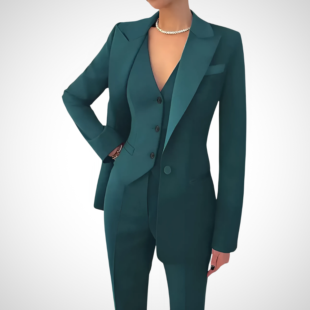 Women's Chic Three-Piece Suit with Tailored Fit 2