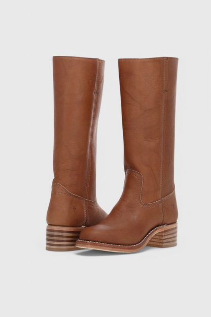 Tall Women's Boots with Block Heel and Round Toe - Lusomart