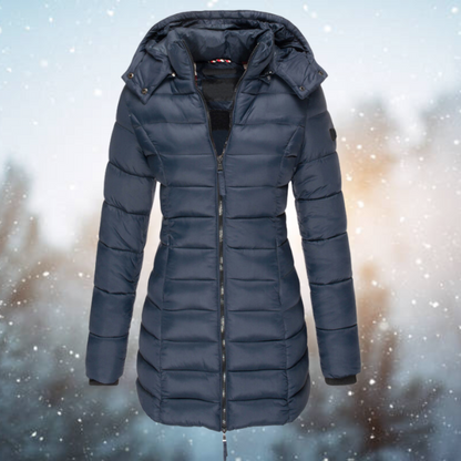 Warm Waterproof Women's Down Parka Coat with Hood - Lusomart