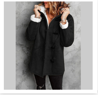 Women's Toggle Winter Coat with Hood and Warm Lining 6