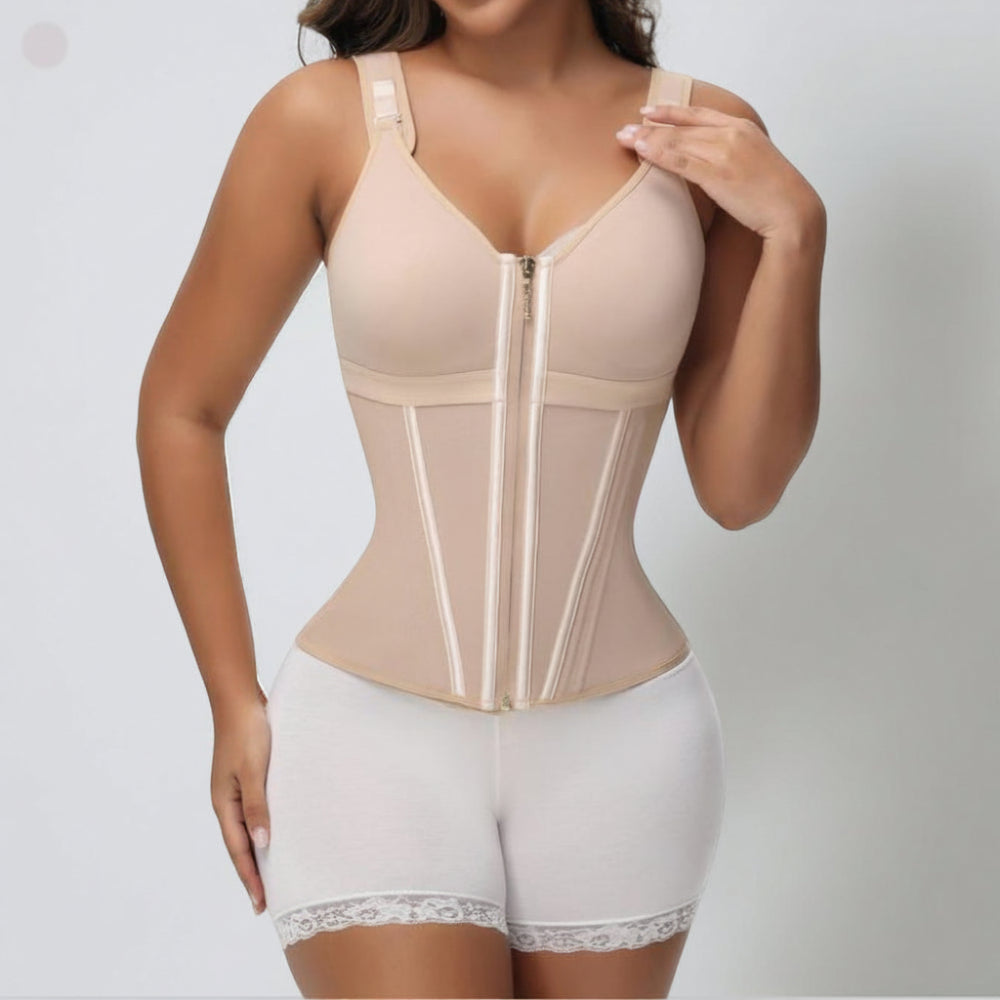Comfortable Waist Cincher Shapewear Corset Vest with Bra