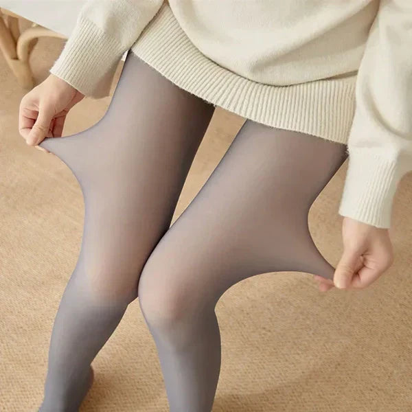 Warm Women's Thermal Fleece Tights for Cold Weather