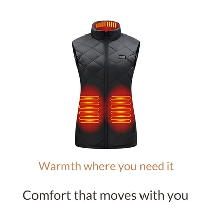 Warm Electric Heated Women's Winter Vest