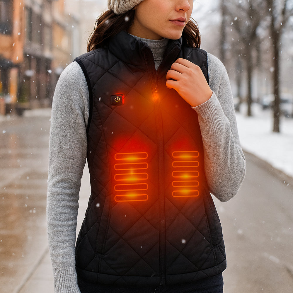 Warm Electric Heated Women's Winter Vest - Lusomart
