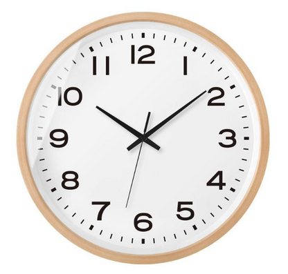 Rustic Wooden Wall Clock Made from Real Wood - Lusomart
