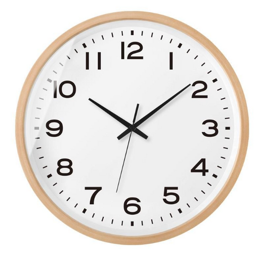 Rustic Wooden Wall Clock Made from Real Wood - Lusomart