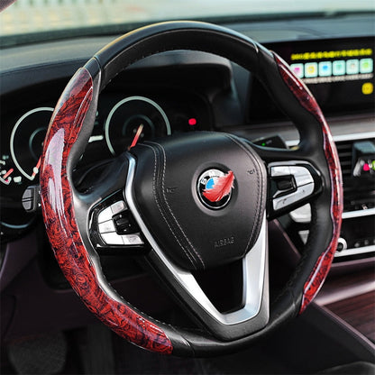 WoodGrain Luxe | Stylish Non-Slip Universal Steering Wheel Cover 6