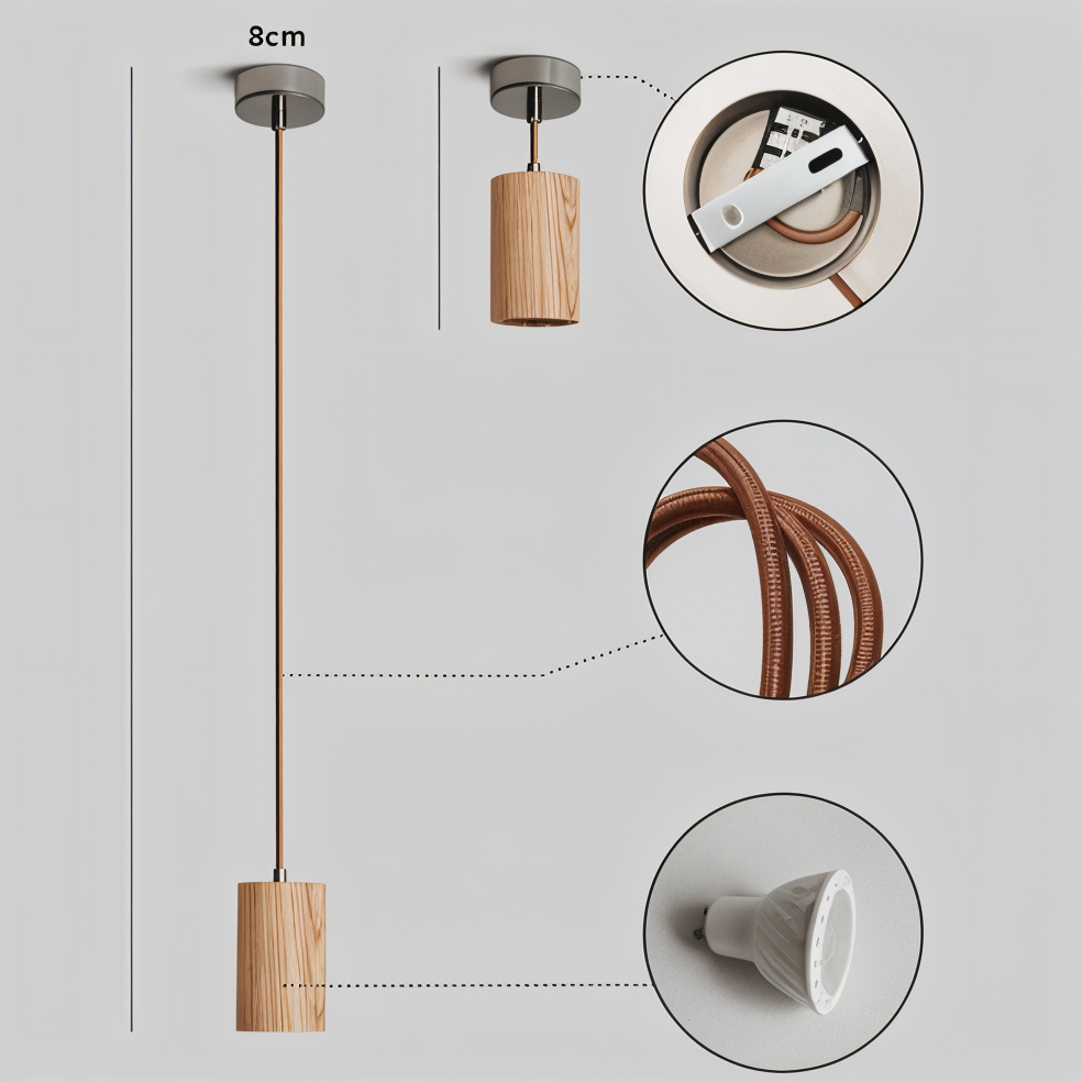 WoodenAura | Elegant Modern Scandinavian Kitchen Pendant Lighting 5