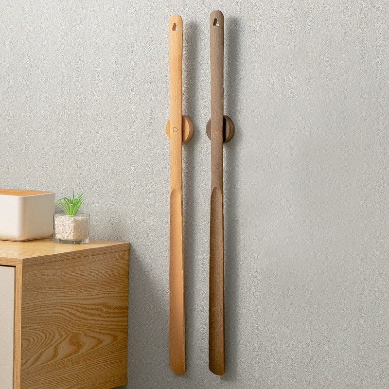 WoodenEase | Elegant Long Handled Shoe Horn for Effortless Shoe Wearing 2
