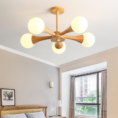 Rustic Wood Pendant Light