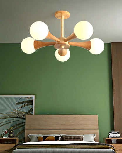 Rustic Wood Pendant Light