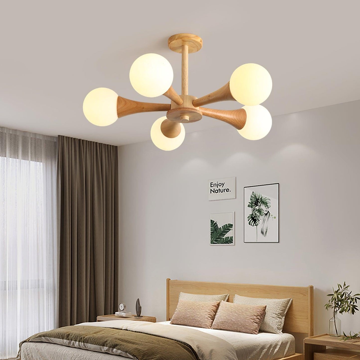 Rustic Wood Pendant Light