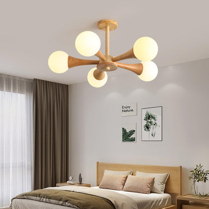 Rustic Wood Pendant Light