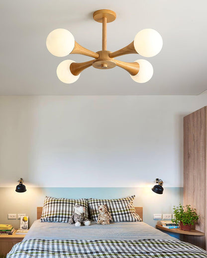 Rustic Wood Pendant Light