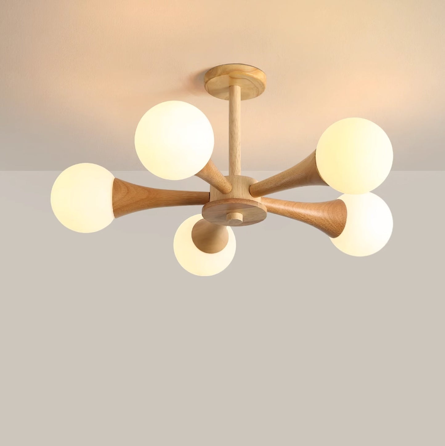 Rustic Wood Pendant Light