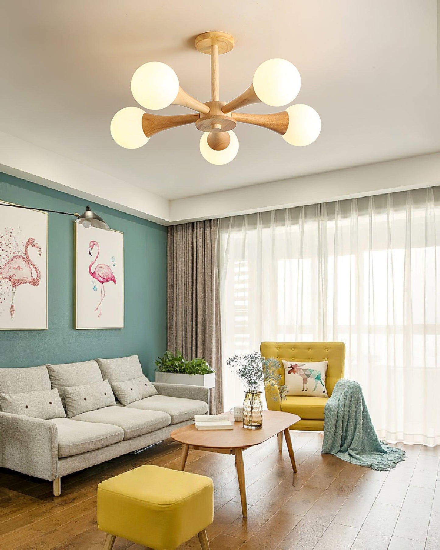 Rustic Wood Pendant Light