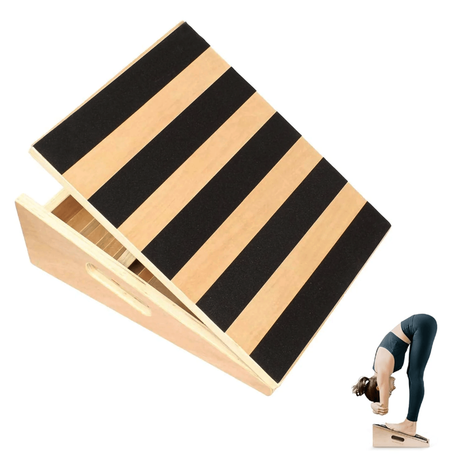 Adjustable Wood Stretch Board for Leg & Calf Stretching - Lusomart