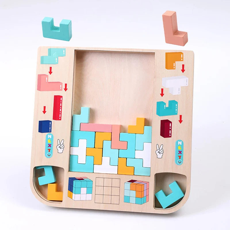 Classic Wooden Brain Teaser Puzzle Game - Lusomart