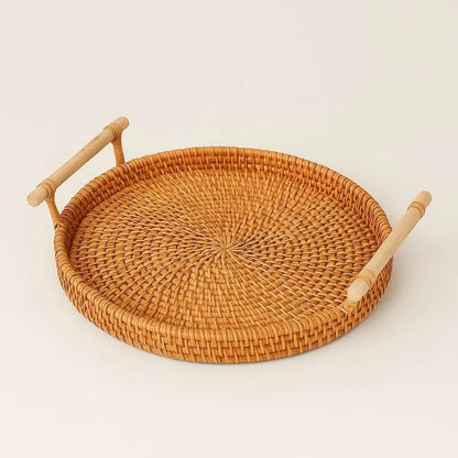 Natural Woven Rattan Storage Basket - Lusomart