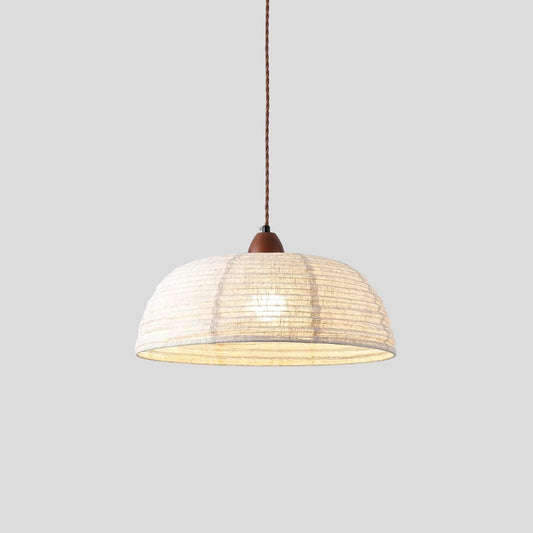 Rustic Textile Hanging Lamp - Lusomart