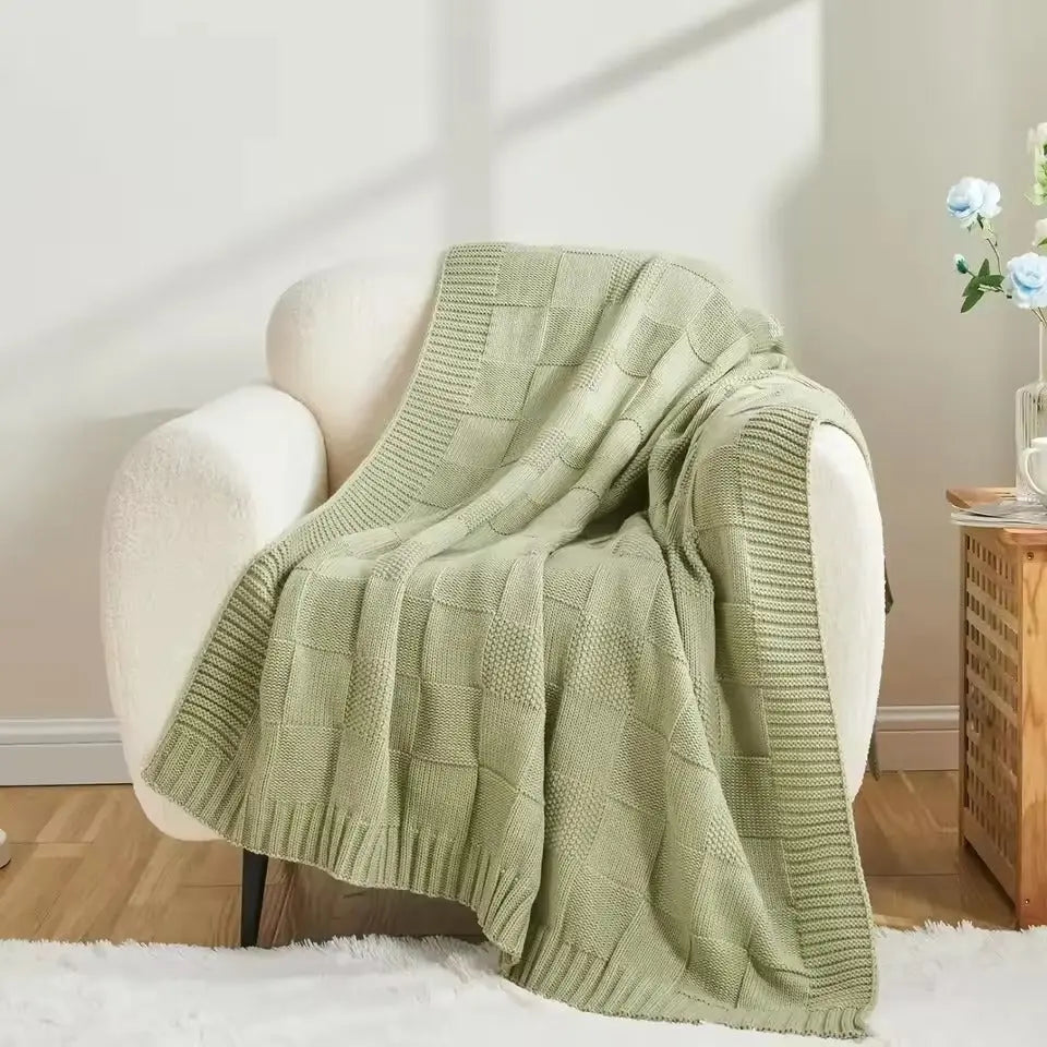 Wyrm Blocks Knitted Quilt Inovessa