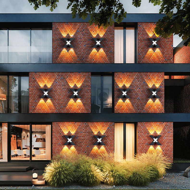 X-Lume Pro – Weatherproof X-Shape LED Wall Light for Enhanced Exterior Illumination 2