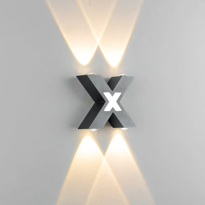 X-Lume Pro – Weatherproof X-Shape LED Wall Light for Enhanced Exterior Illumination 6