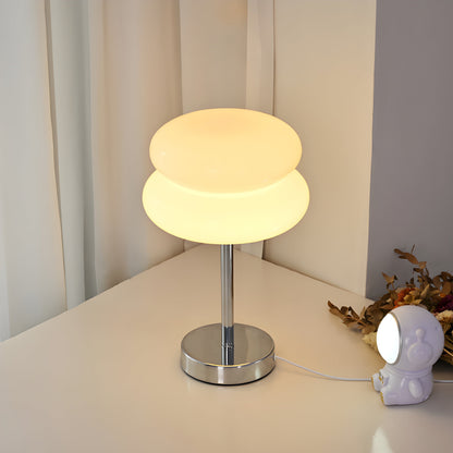 Colorful Glass Desk Lamp with Adjustable Brightness - Lusomart