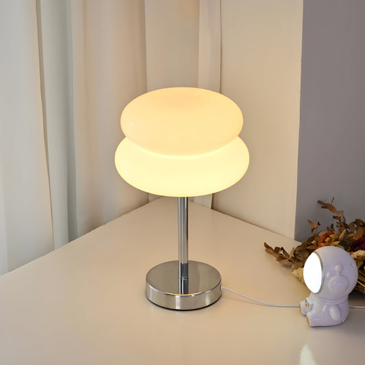 Colorful Glass Desk Lamp with Adjustable Brightness - Lusomart