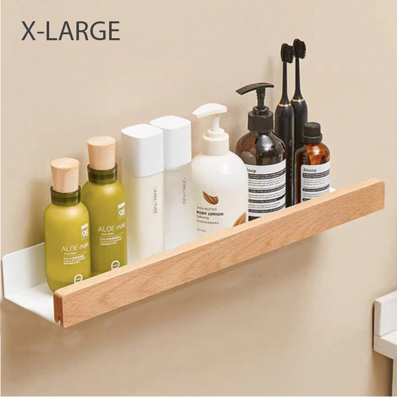 Sleek Bathroom Wall Shelf Space Saving Storage