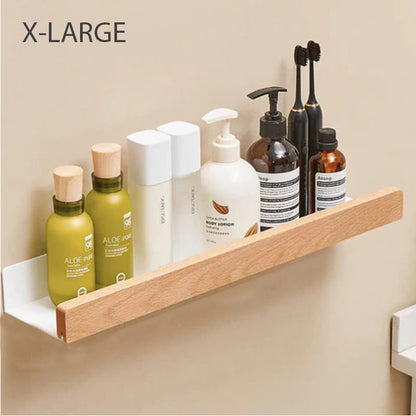 Sleek Bathroom Wall Shelf Space Saving Storage