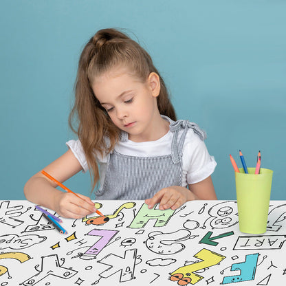 XXL Coloring Page for Kids - Creative Activity Self-Adhesive Paper 300cm 2