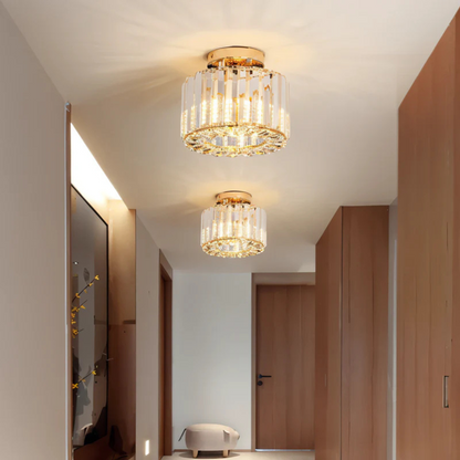 Xylenne | Elegant Stylish Crystal Glass Ceiling Lamp 4