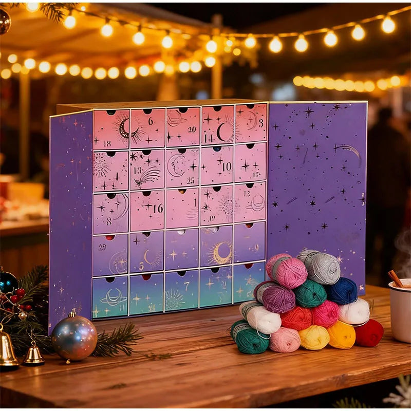 Cozy Knitting Kit 25 Day Craft Calendar - Lusomart